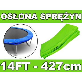 Kołnierz ochronny na sprężyny SkyRamiz Zielony do trampoliny ogrodowej 427cm/14FT